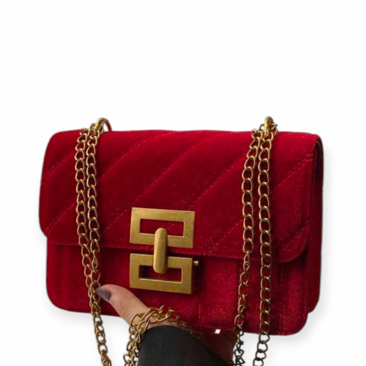 "Velvet Clutch" (Red)