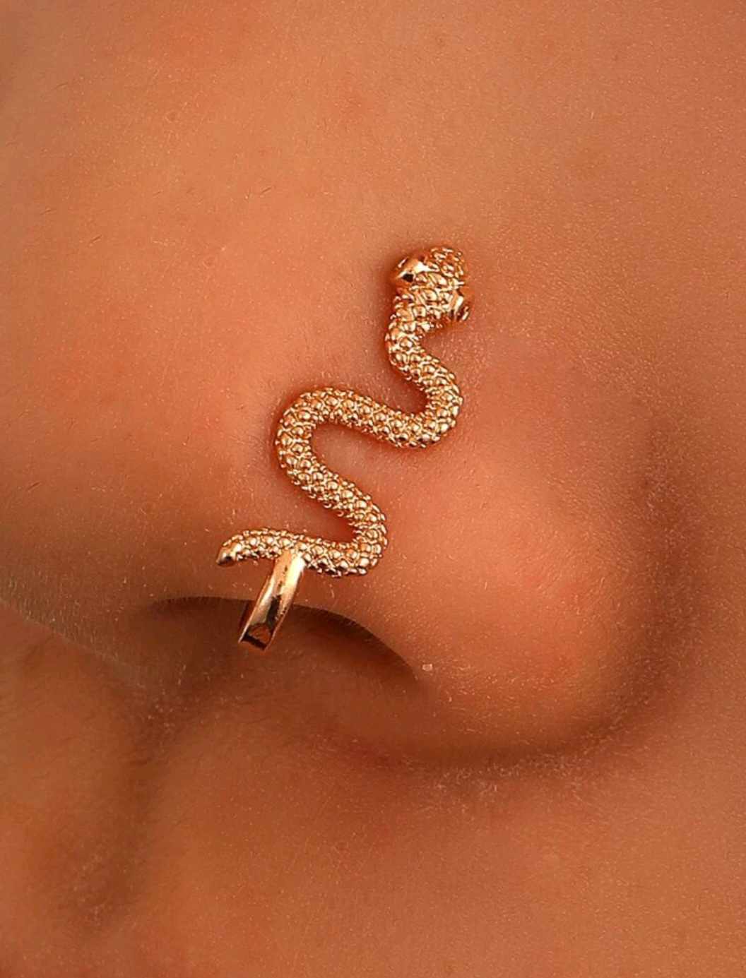 "Gold Snake" Nose Ring