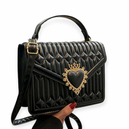 "Queen of Hearts" Purse (Black)