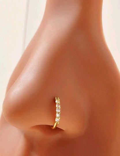 "Gold Diamond" Nose Ring