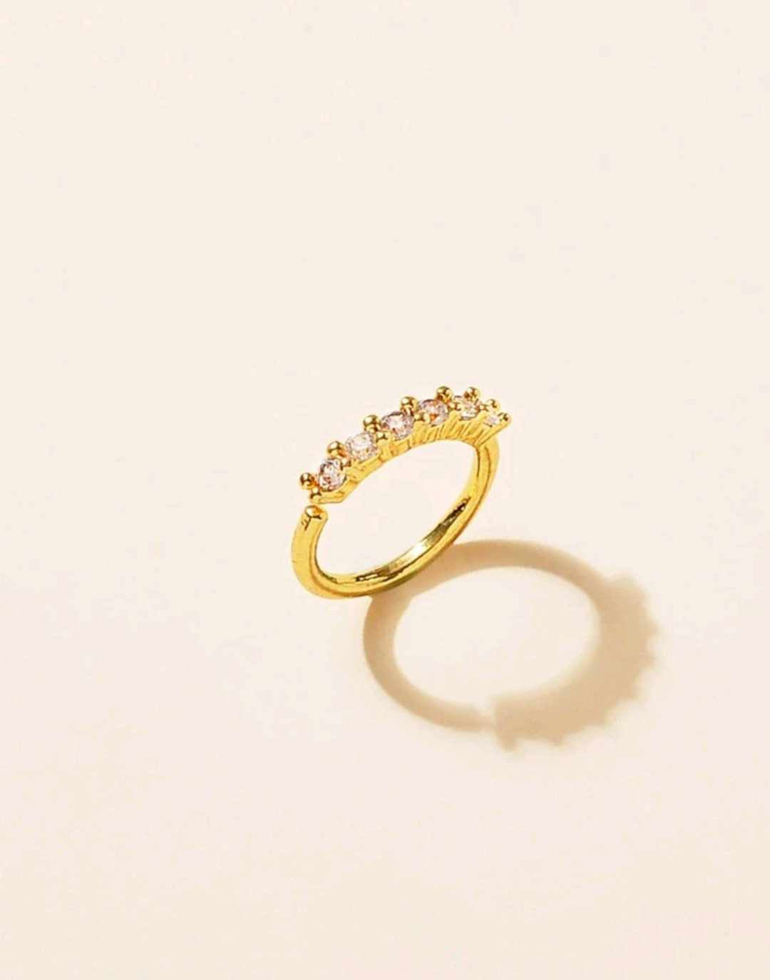 "Gold Diamond" Nose Ring