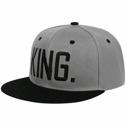 "King" Men Hat (Gray)