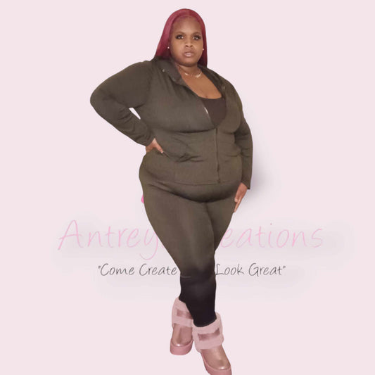"On The Go" Pants Set (Black)