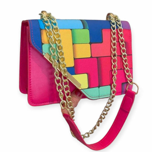 "Pink Colorblock" Purse