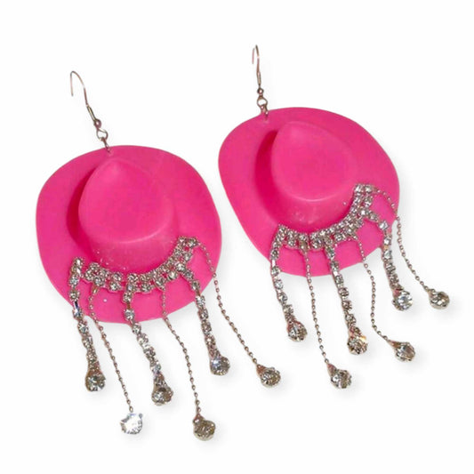 "Cowgirl" Earrings (Pink)