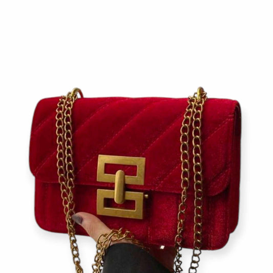 "Velvet Clutch" (Red)