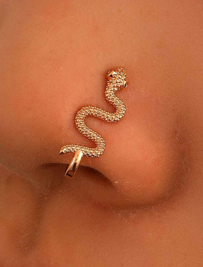 "Gold Snake" Nose Ring