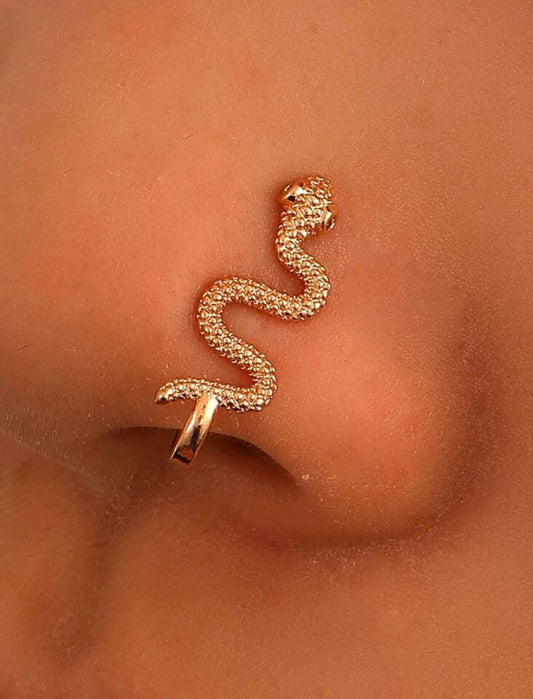 "Gold Snake" Nose Ring