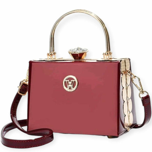 "Classy W" Purse (Burgundy)