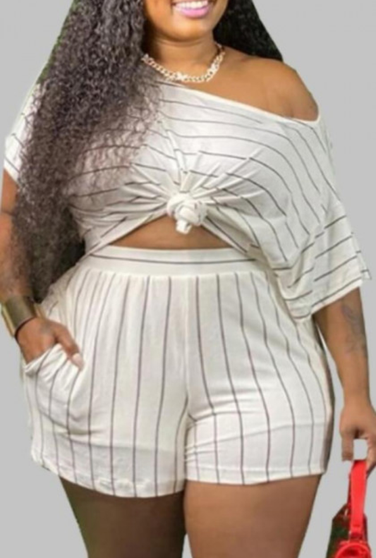 ''Beautifull Day'' Short Set (White)